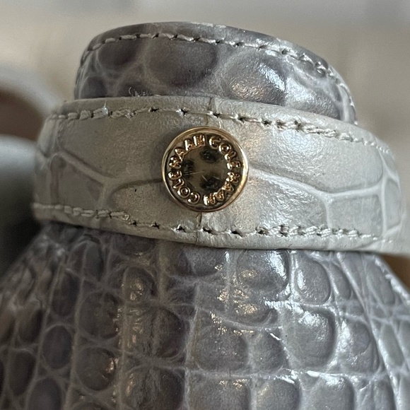 NWOT Cole Haan Grey Low Stacked Heels - Picture 5 of 15